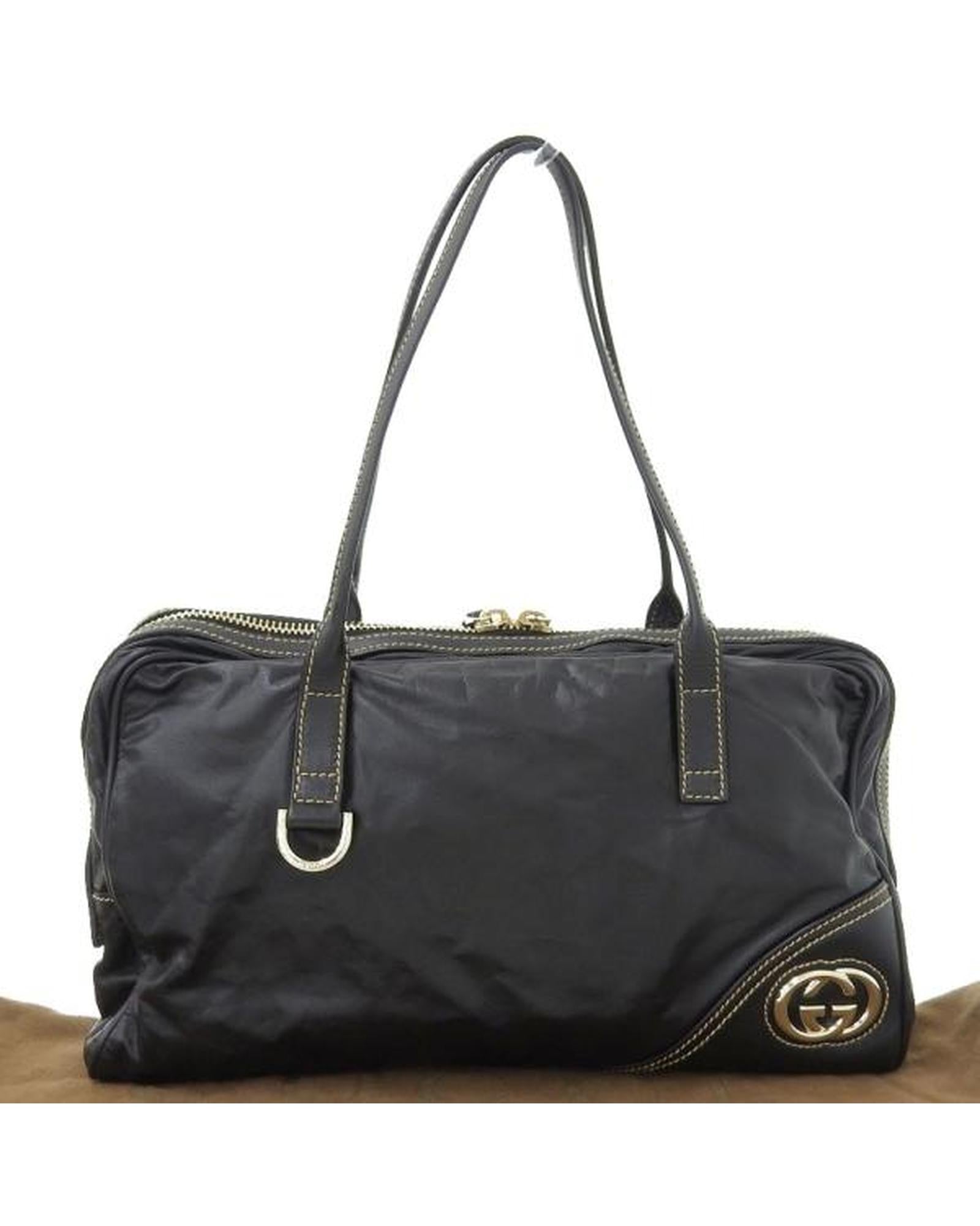 image of Classic Black Boston Bag in Excellent Condition