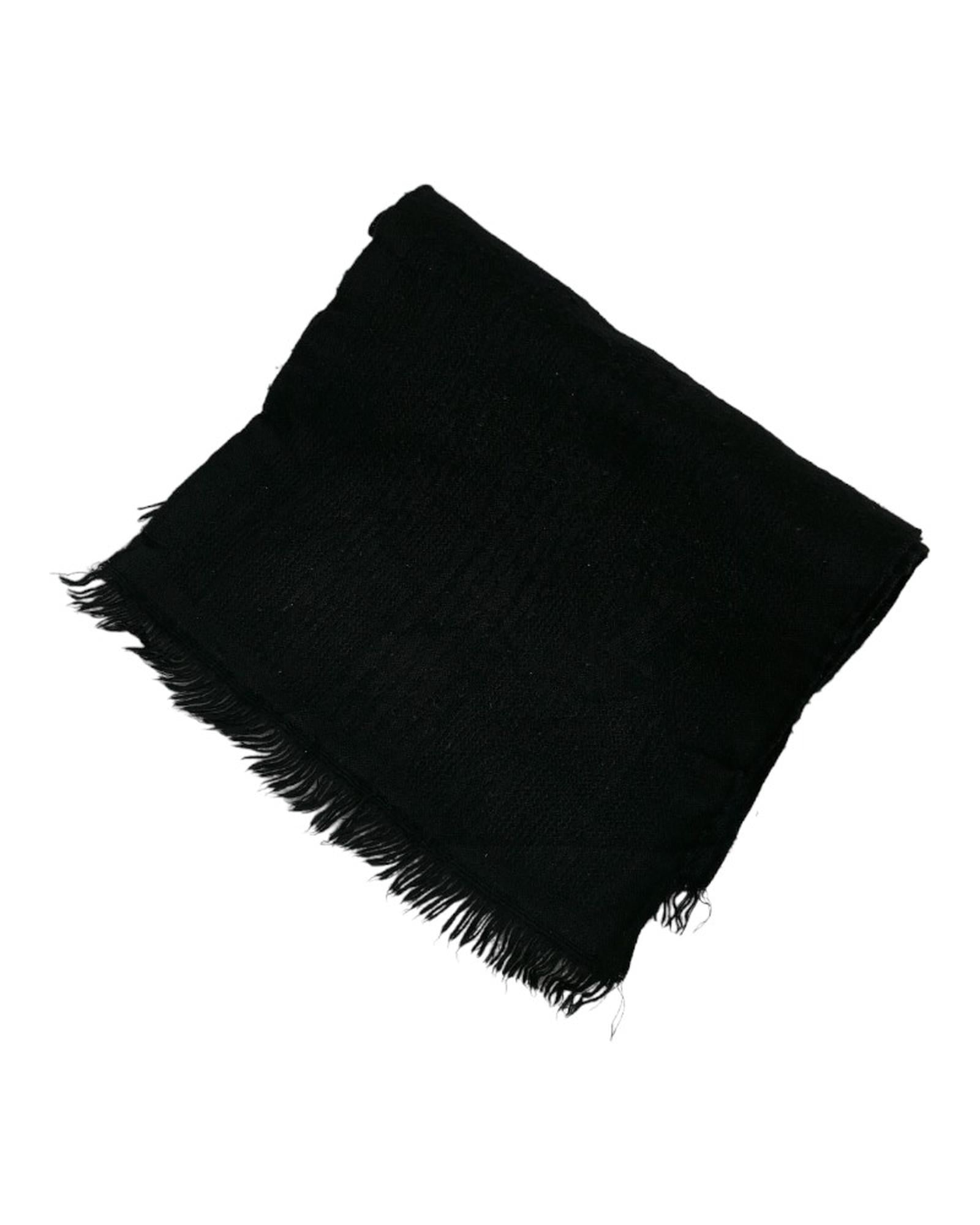 image of Black Wool Scarf - AB Condition