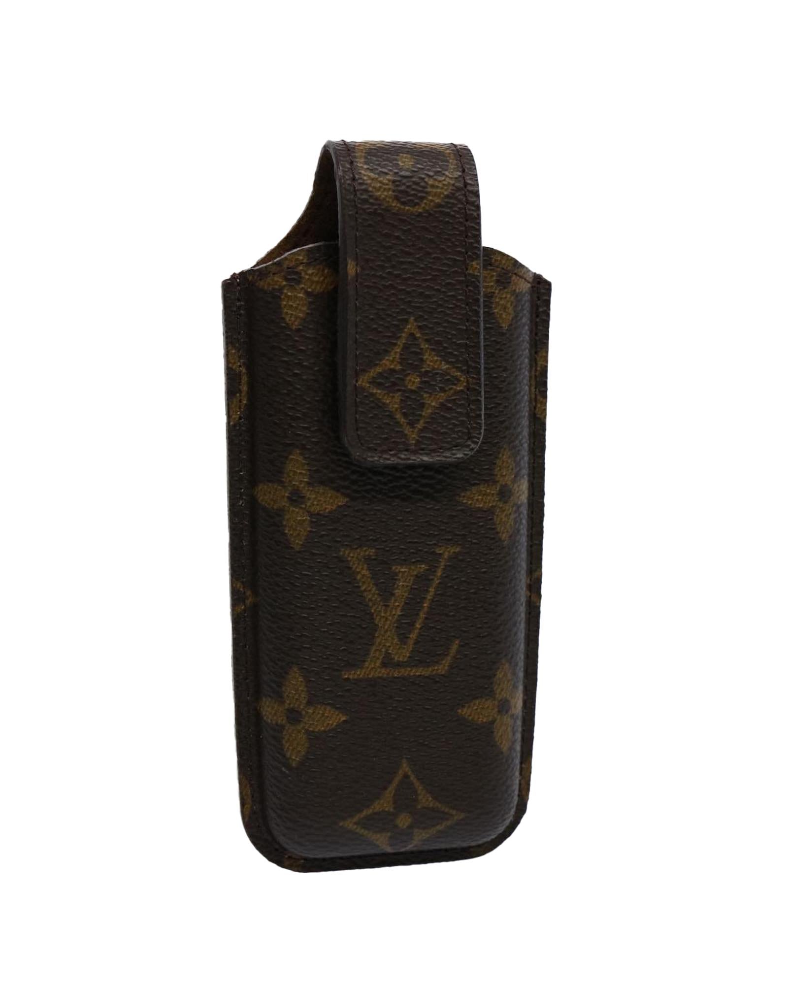 Image of Monogram Canvas Cell Phone Case with Accessory - Authentic