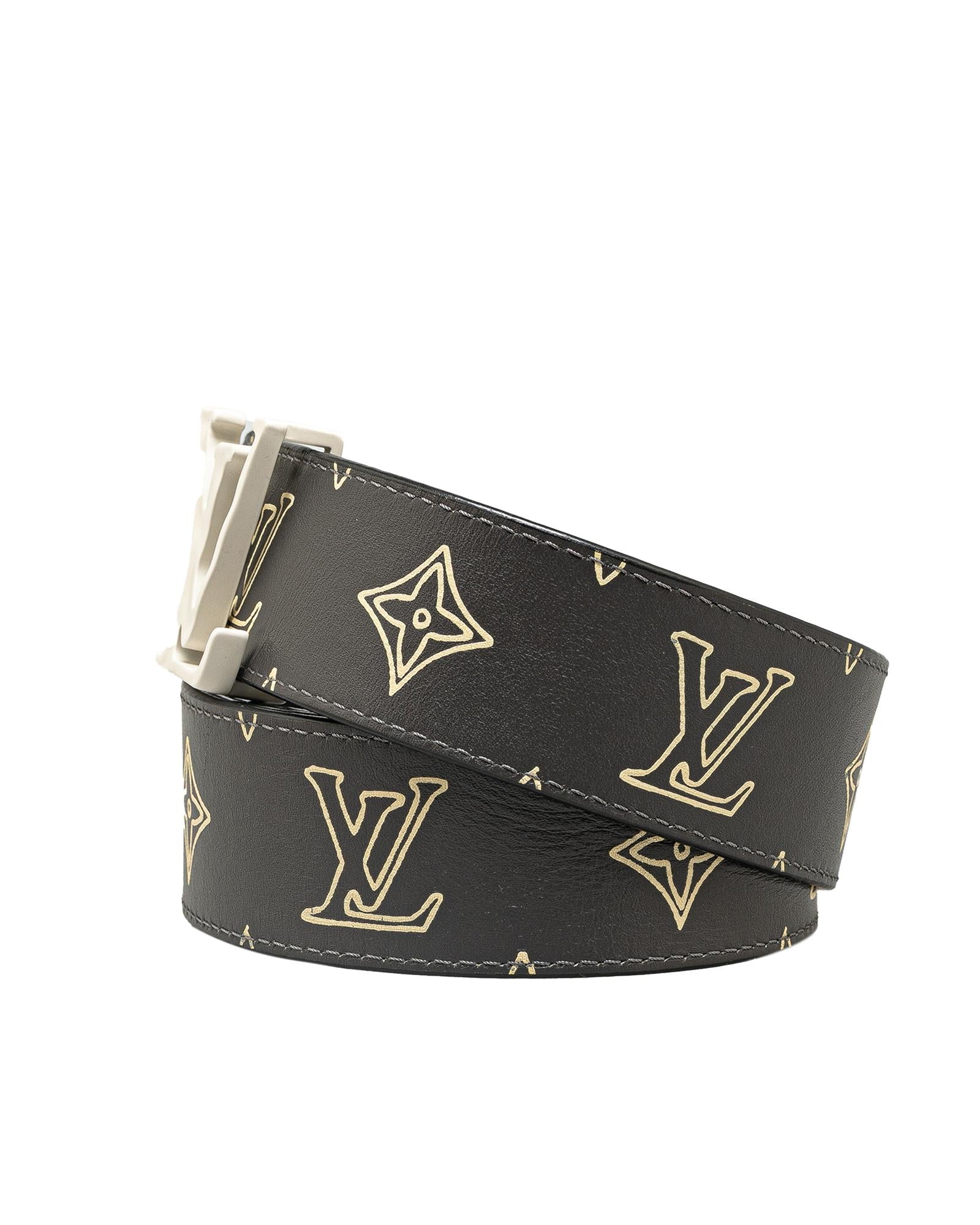 Image of Leather Logo Hardware Reversible Belt