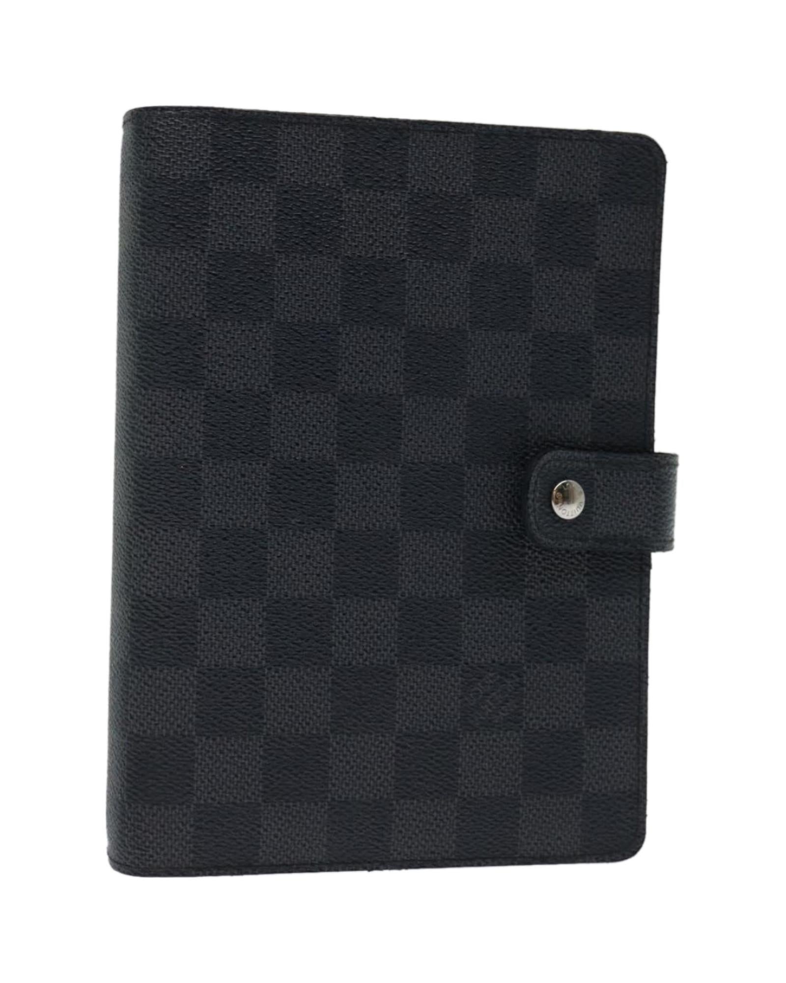 image of Authentic Damier Graphite Agenda MM Day Planner Cover