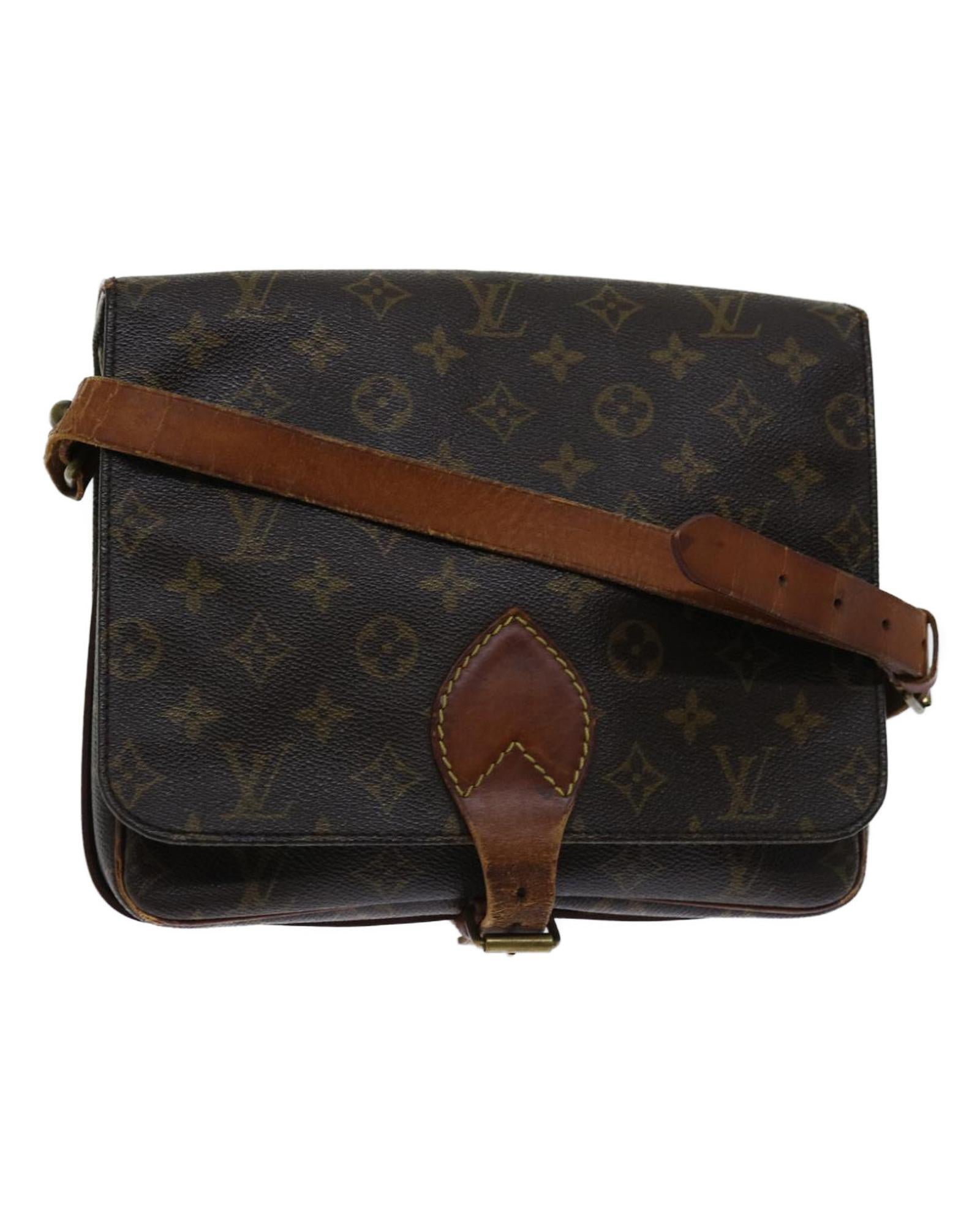 image of Authentic Monogram Shoulder Bag with Cartouchiere Design