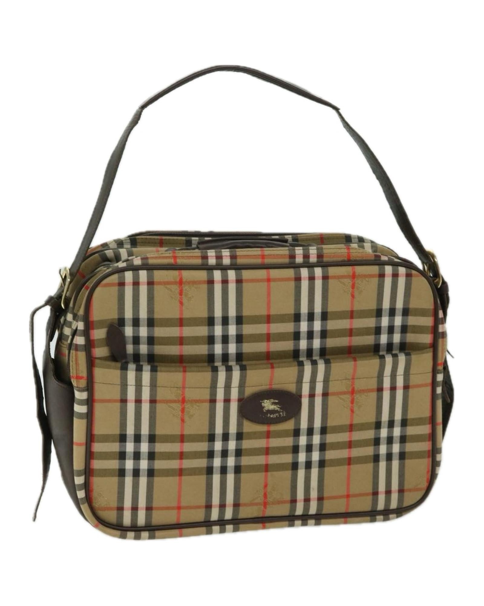 Image of Classic Checkered Canvas Shoulder Bag