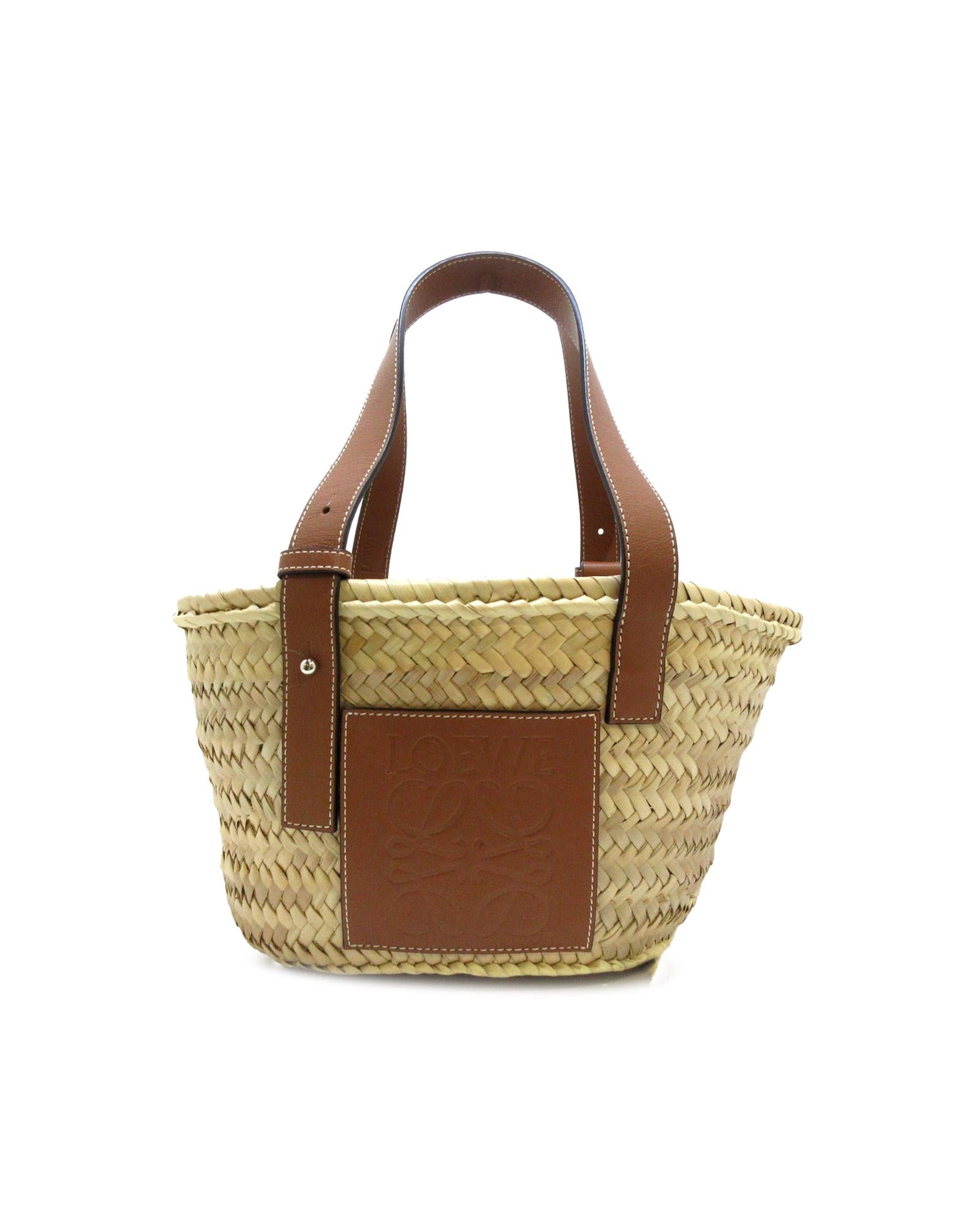 image of Raffia Basket Tote Bag