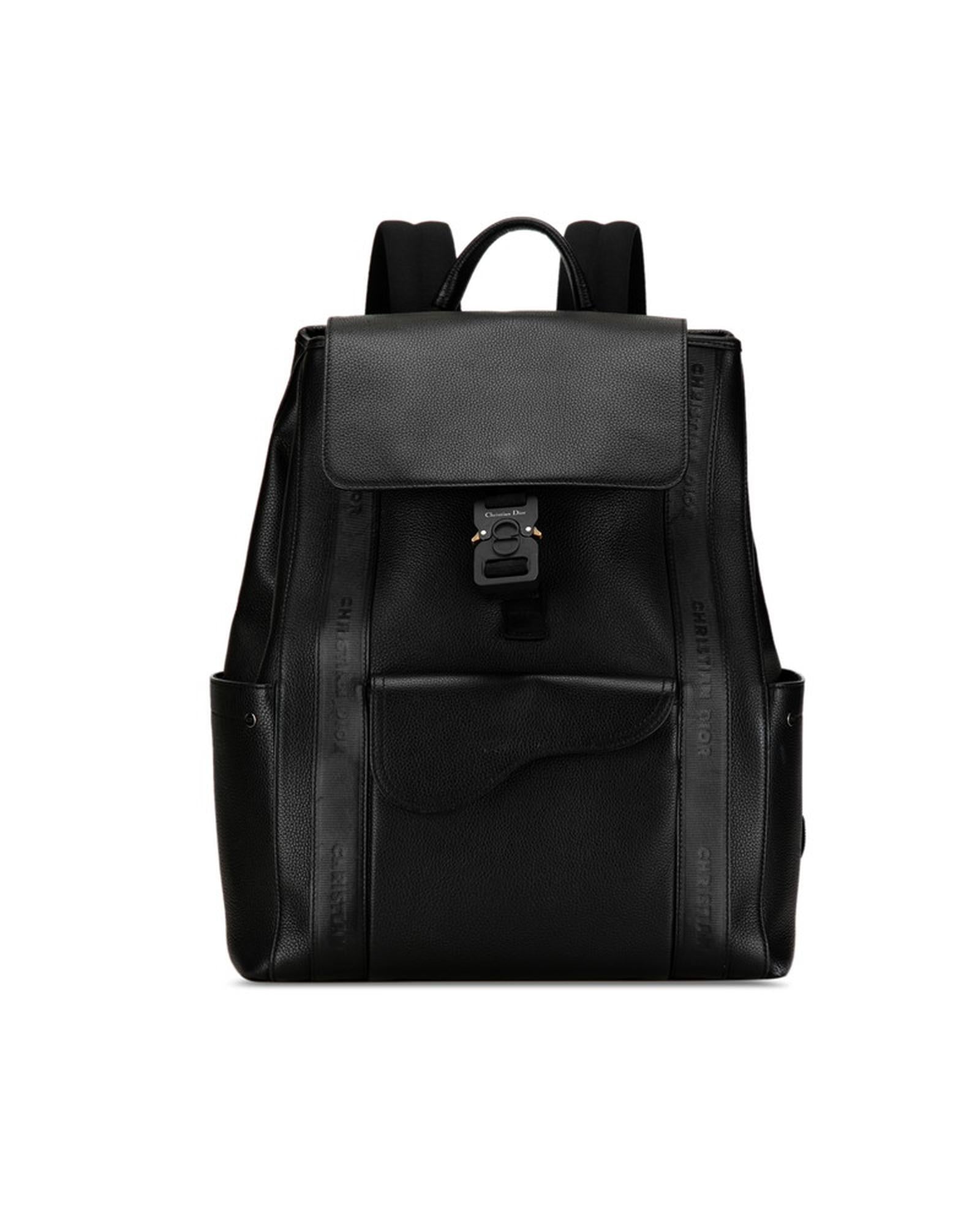 image of Black Saddle Backpack Bag in AB Condition