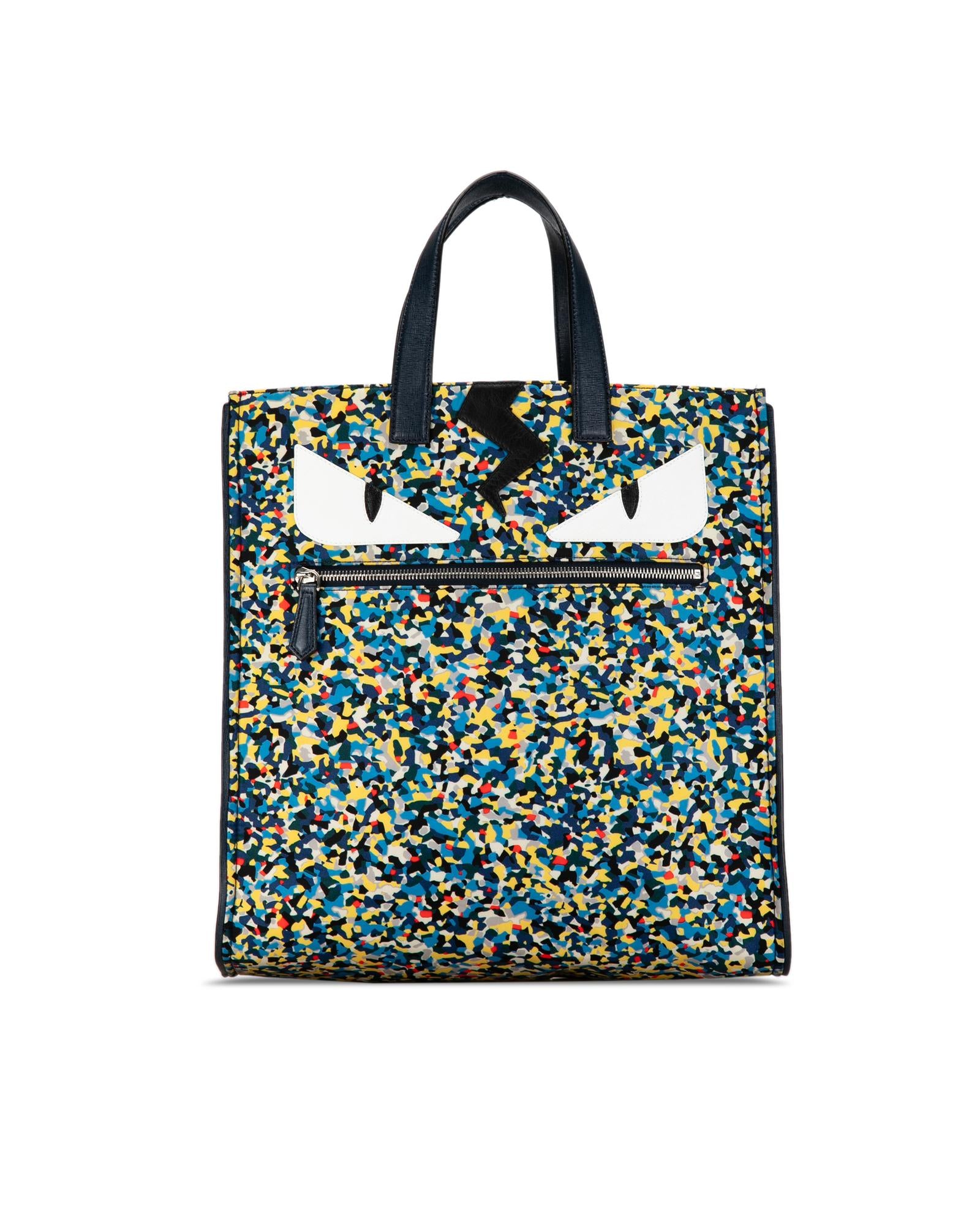 image of Printed Nylon Monster Tote Bag