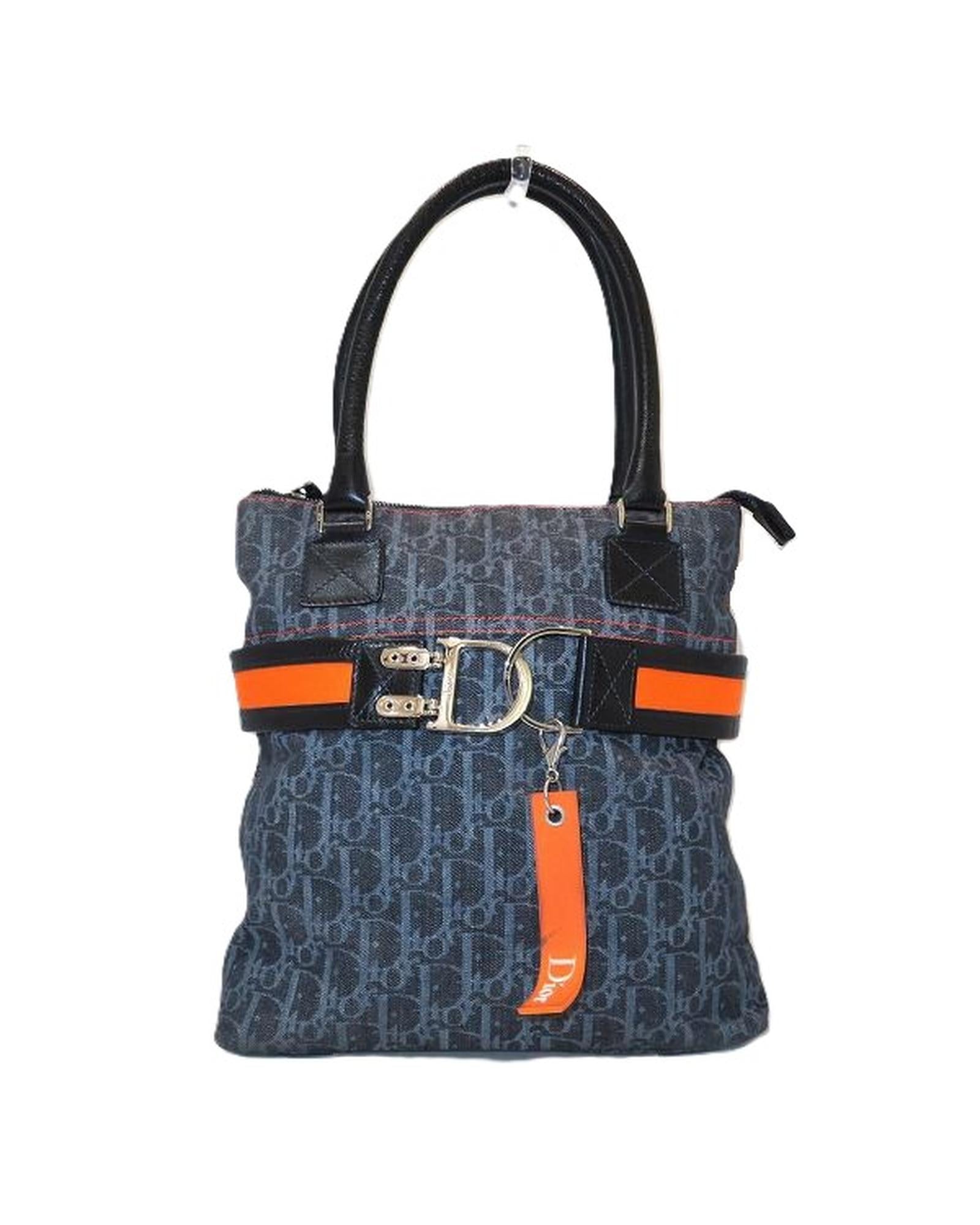 image of Tote Bag with Trotter Pattern in Canvas Material from Dior