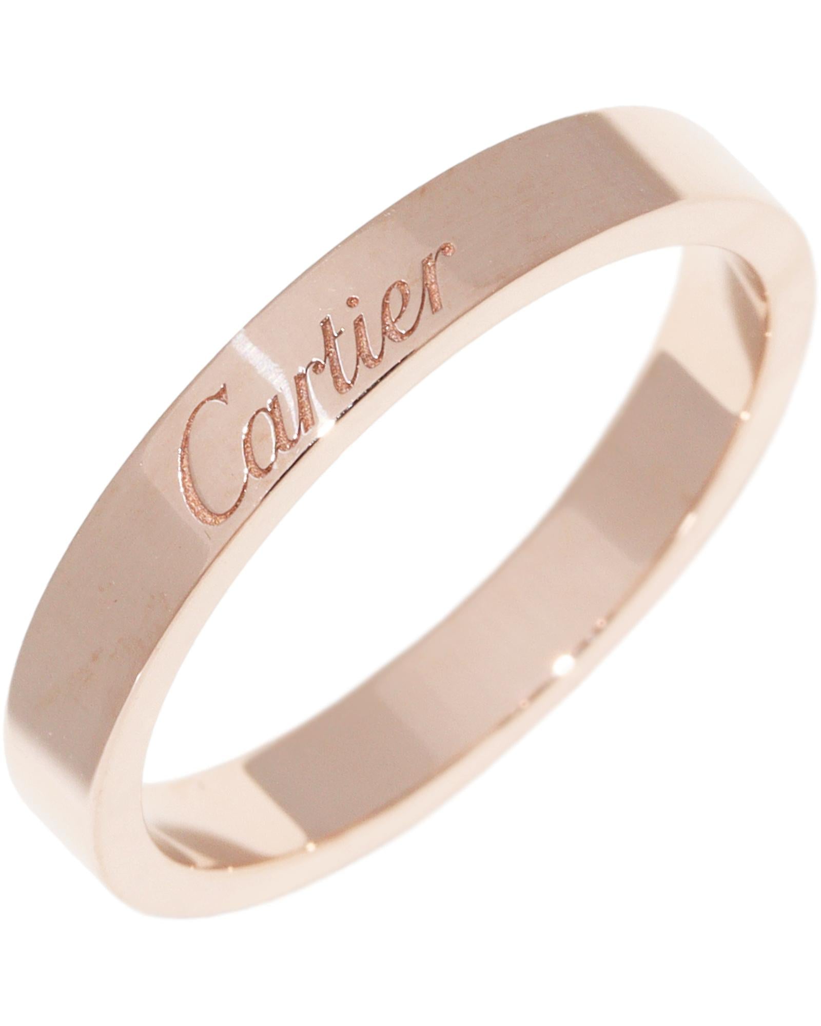 Image of Engraved Rose Gold Ring for Women