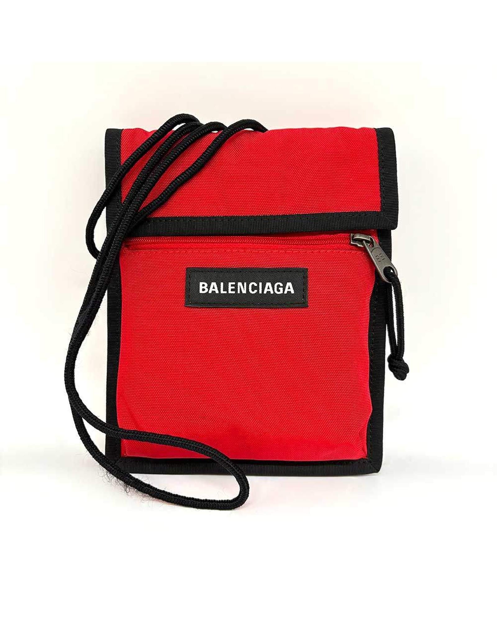 image of Nylon Explorer Shoulder Pouch - Red Crossbody Bag