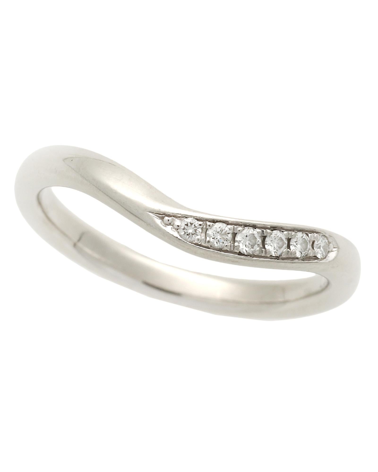 image of Platinum Diamond Ring with 0.04ct Main Stone