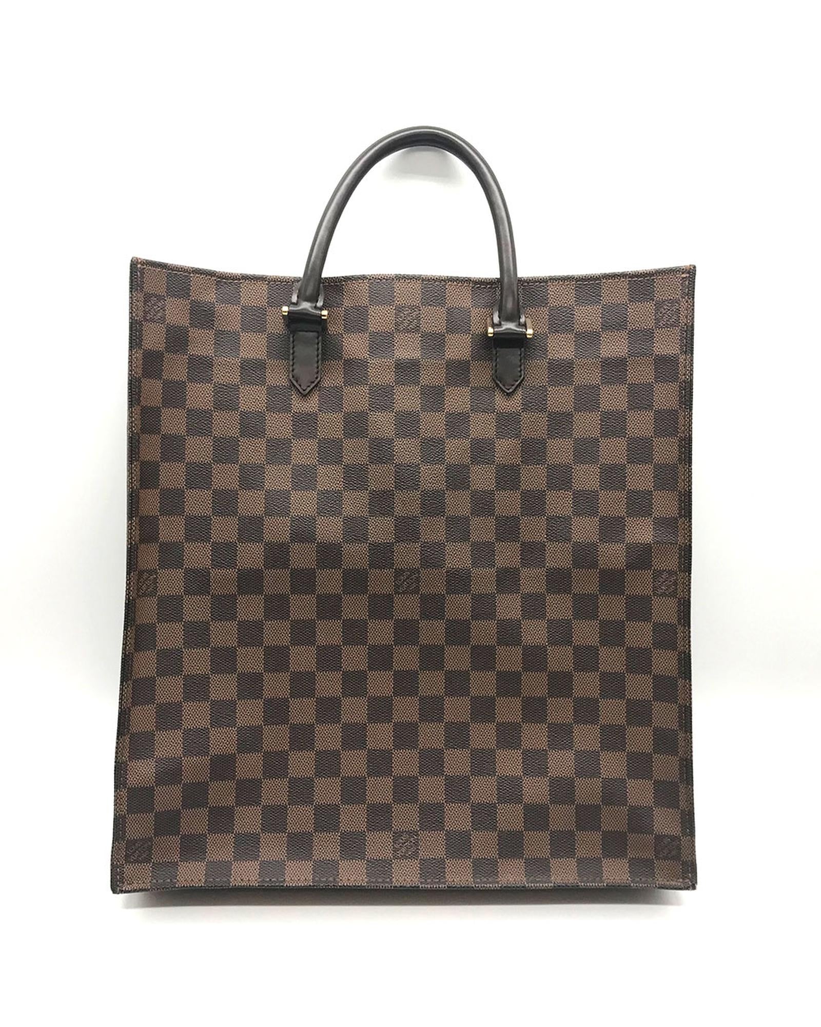 Image of Authentic Louis Vuitton Damier Ebene Tote Bag - Used A Good Condition