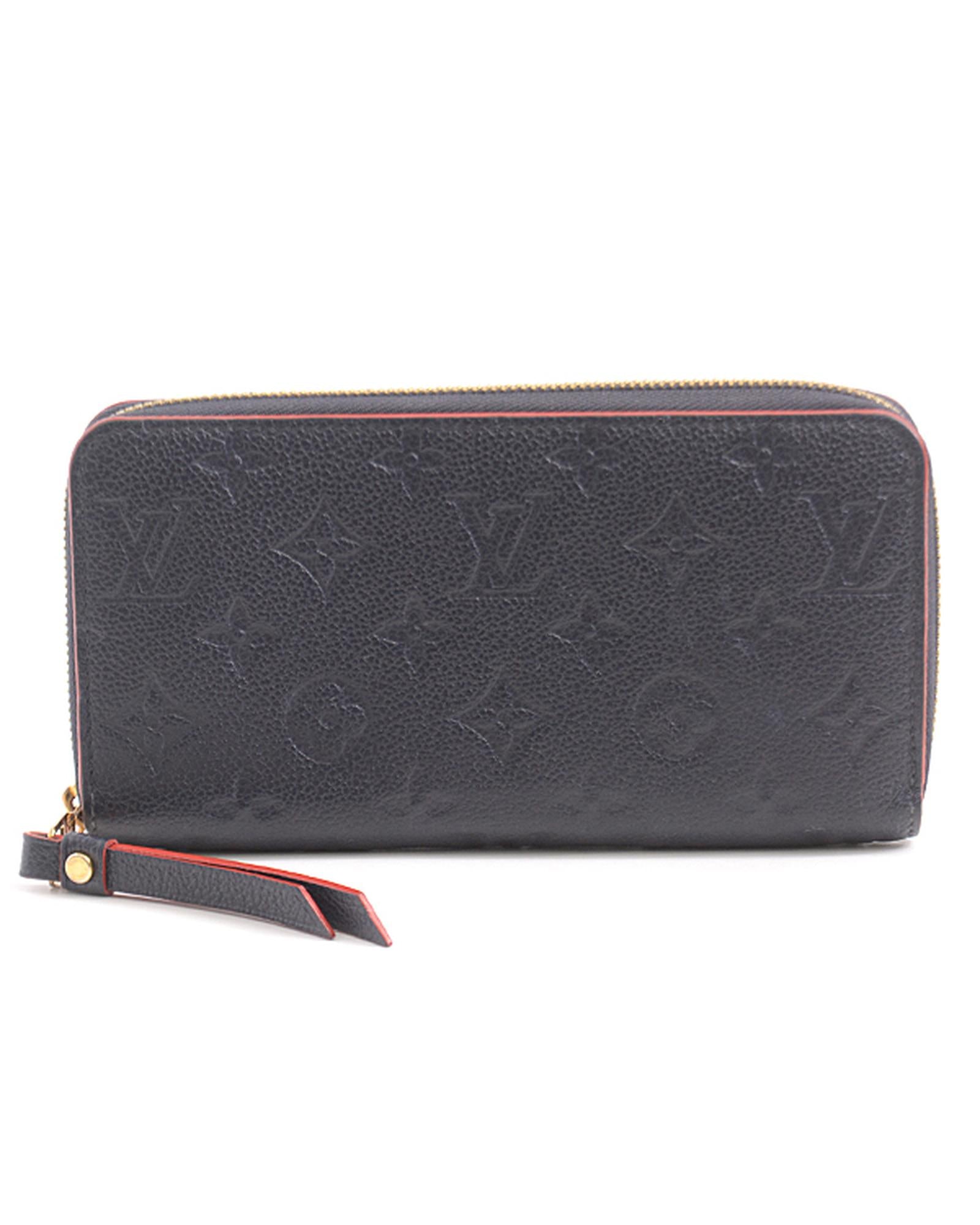 Image of Blue Monogram Empreinte Long Wallet by Louis Vuitton