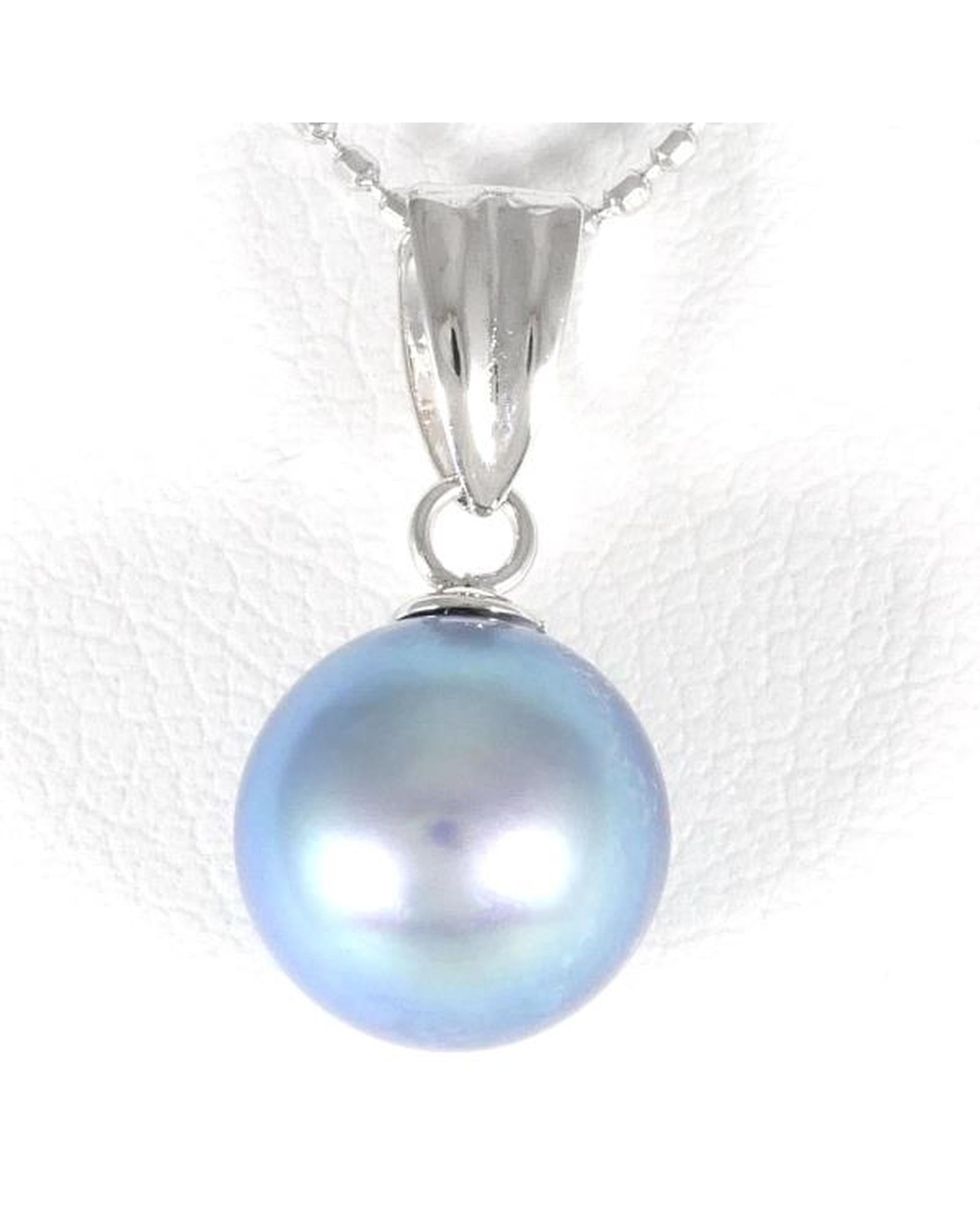 Image of White Gold Pearl Necklace by LuxUness