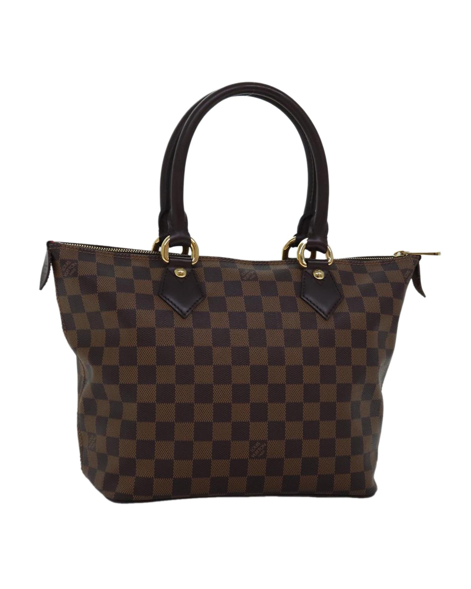 image of Damier Ebene Tote Bag with Dust Bag - Excellent Condition