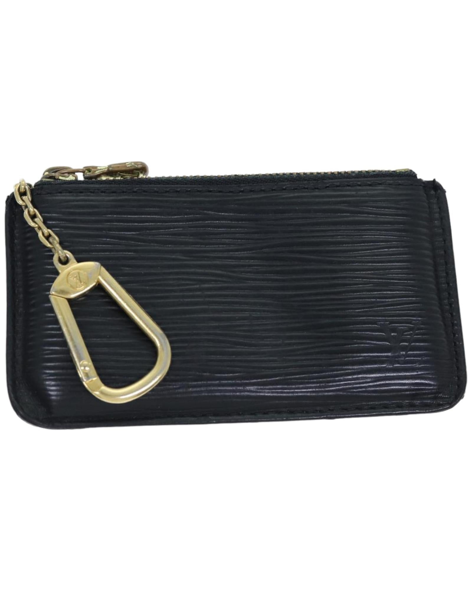 image of Black Epi Leather Coin Purse