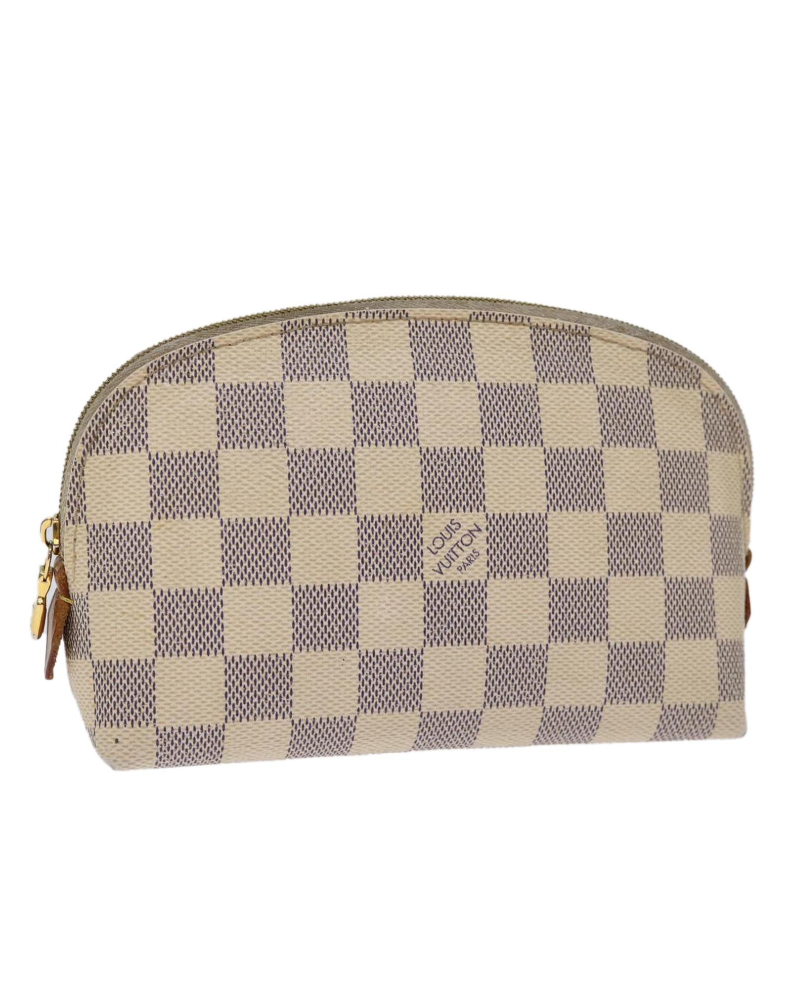 image of Damier Azur Pochette Cosmetic PM Pouch