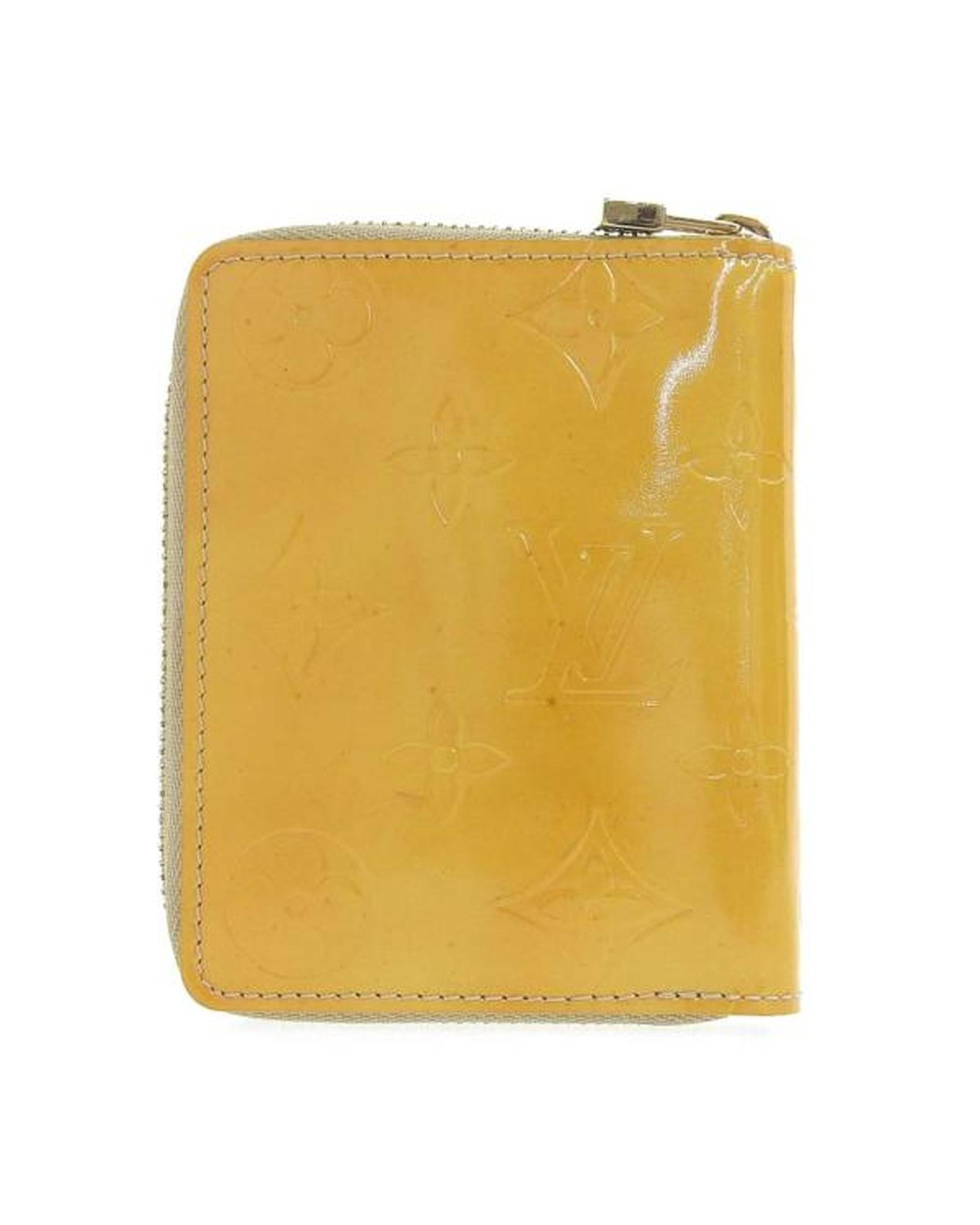 image of Authentic Used Leather Short Wallet with Floral Design