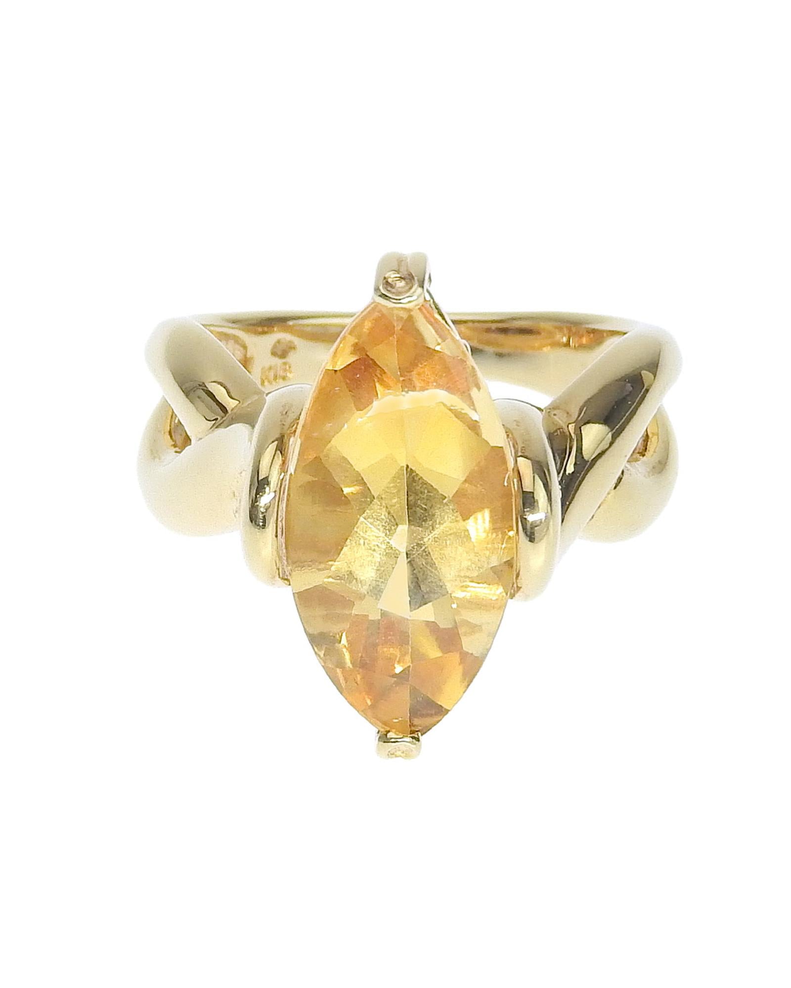 Image of Authentic Gold Citrine Ring for Women