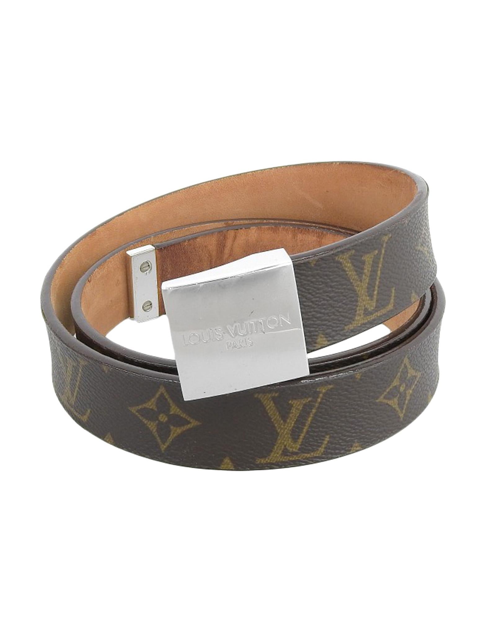 image of Authentic Louis Vuitton Monogram Canvas Belt for Men