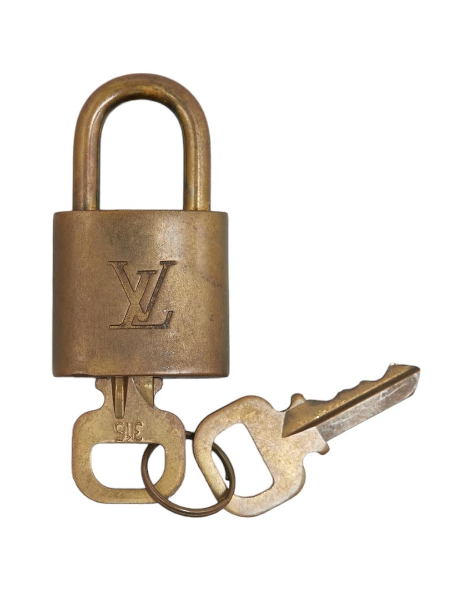 Image of Authentic Louis Vuitton Gold Plated Padlock - Very Good Condition