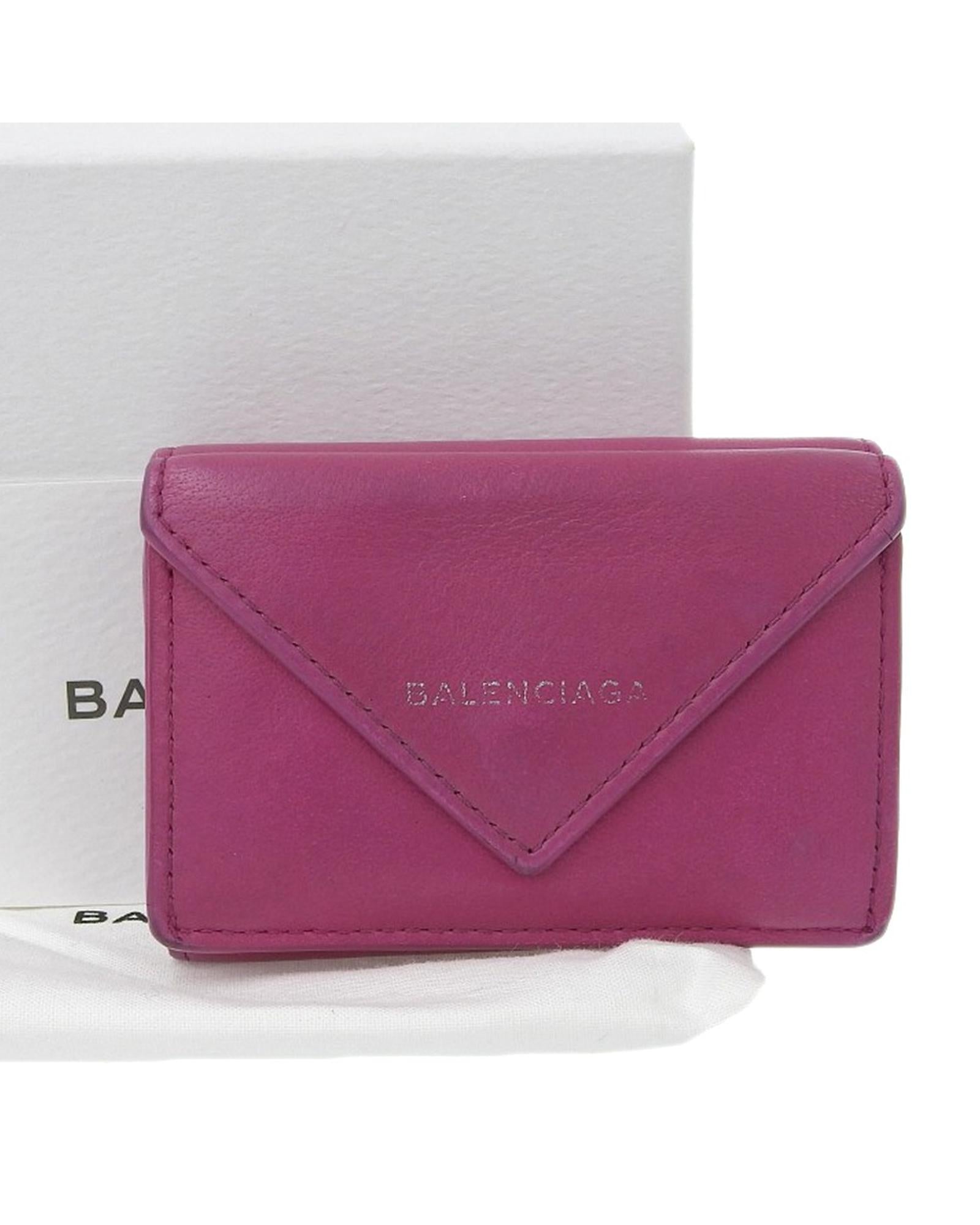 Image of Leather Mini Wallet with Professional Authentication