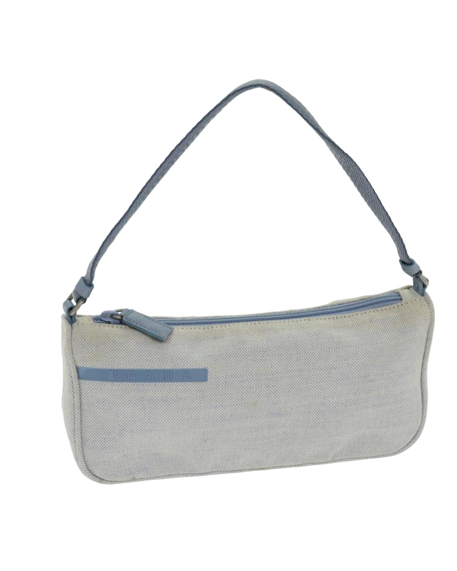 Image of Canvas Accessory Pouch with Guarantee Card - Light Blue