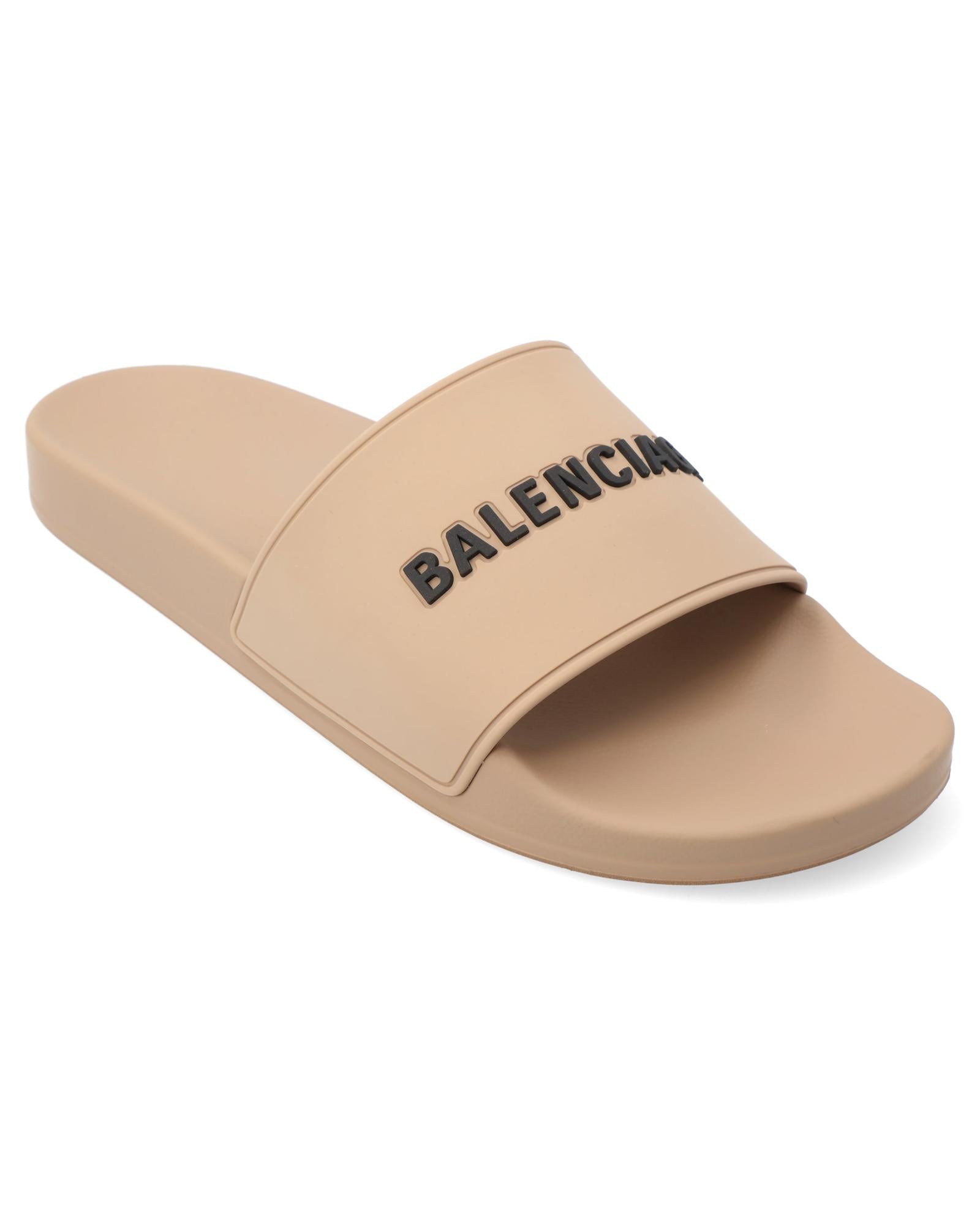 image of Rubber Pool Slide Sandal with 3D Logo