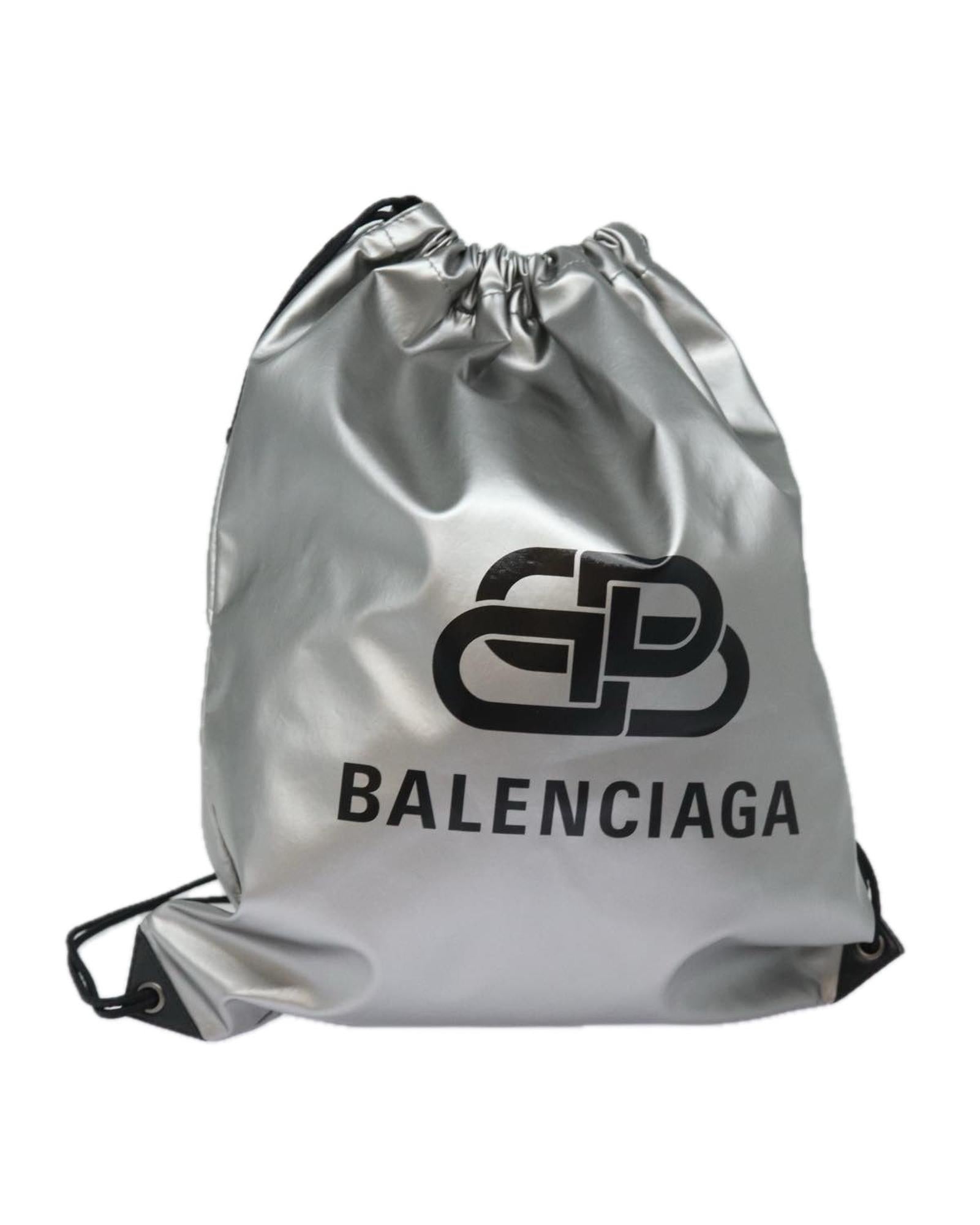 image of Silver Nylon Backpack with Dust Bag and Serial No.