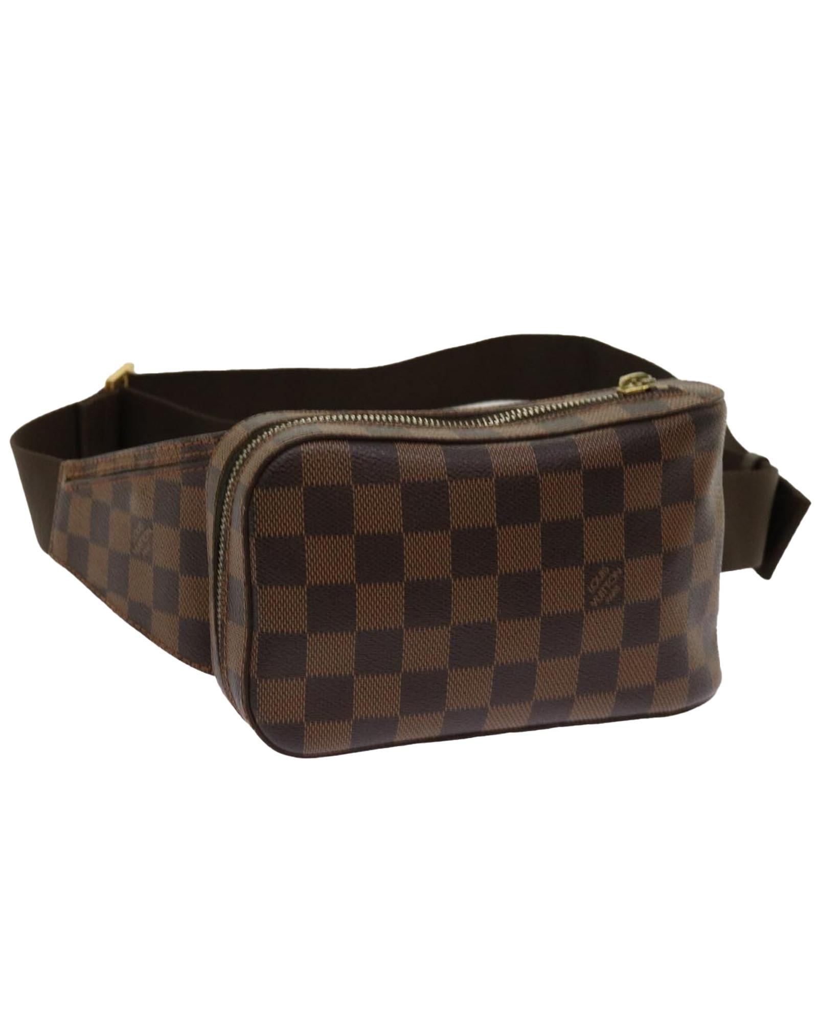 image of Damier Ebene Shoulder Bag with Adjustable Strap