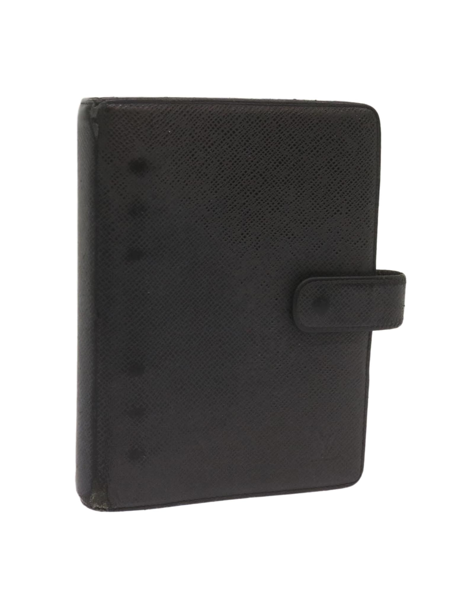 Image of Taiga Leather Day Planner Cover in Ardoise Shade