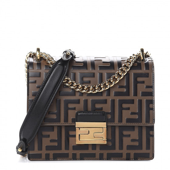 fendi black zucca bag