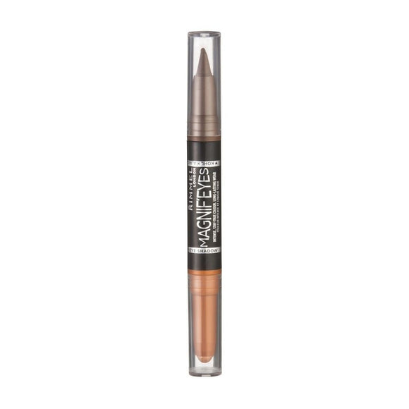 Rimmel London Magnif'Eyes Double Ended Shadow & Liner 002 Kissed By A Rose Gold Pack Of 3