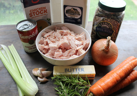 ingredients for wild rice soup