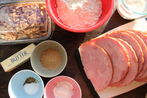 all of the ingredients to make the traditional PA Dutch Schnitz un Knepp