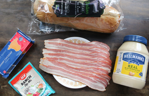 cheesy bacon ranch bread ingredients