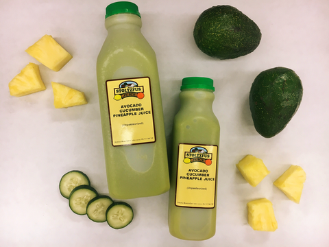 Stoltzfus Meats avocado cucumber pineapple juice