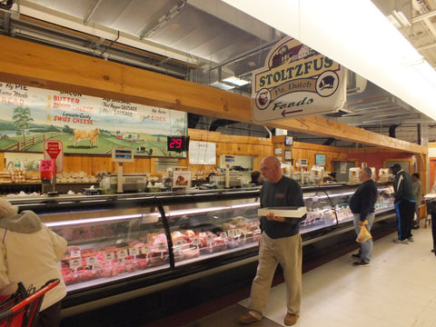Stoltzfus Meats meat and deli store display case