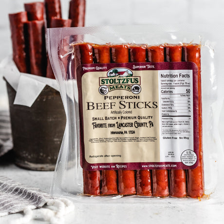 Pepperoni Meat Sticks (24 Count) — Glenwood Snacks