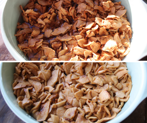 schnitz before and after soaking