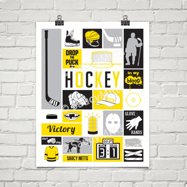 Hockey My Game Poster - Saucy Mitts – Saucy Mitts Hockey