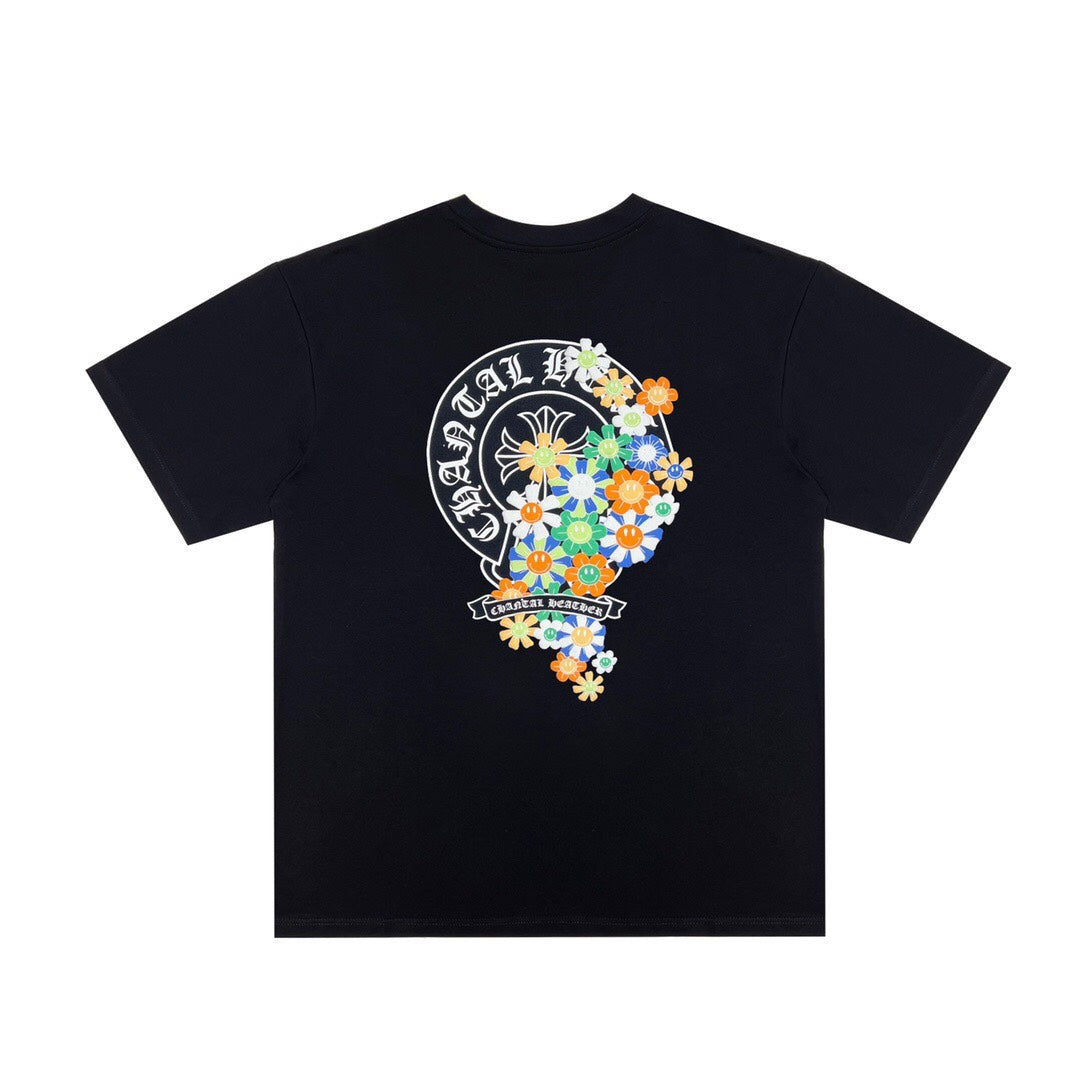 Chrome Hearts Fashion Casual Simple Men Short Sleeve T-Shirt Top