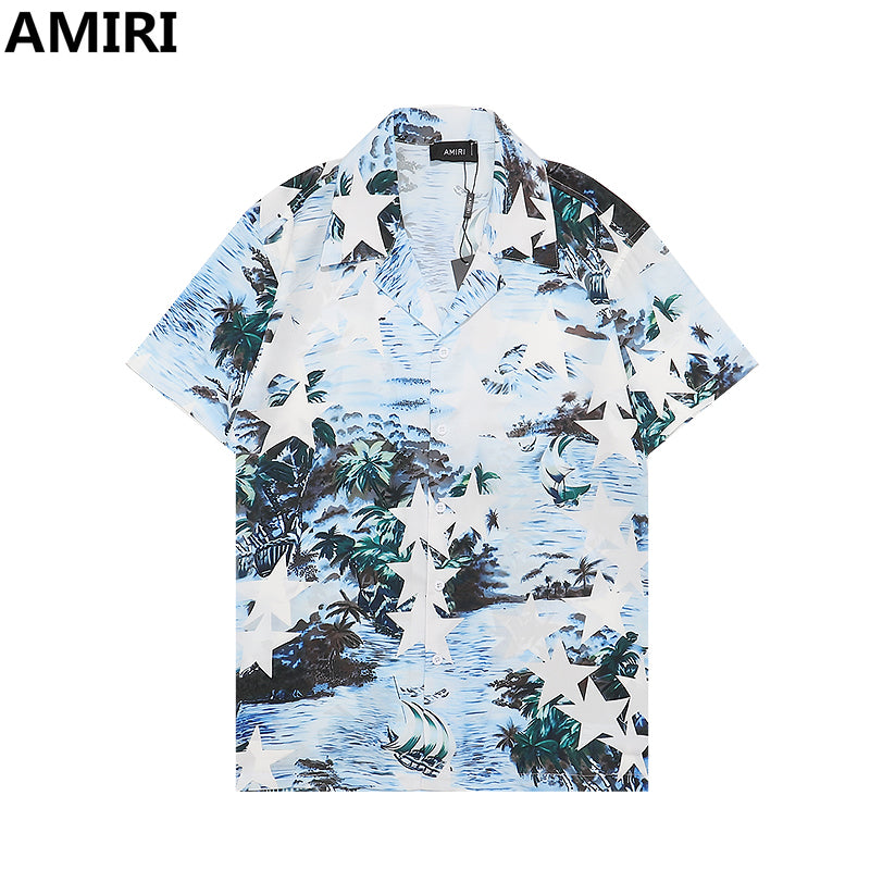 Amiri Fashion Casual Simple Men Short Sleeve T-Shirt Tops Polo shirt