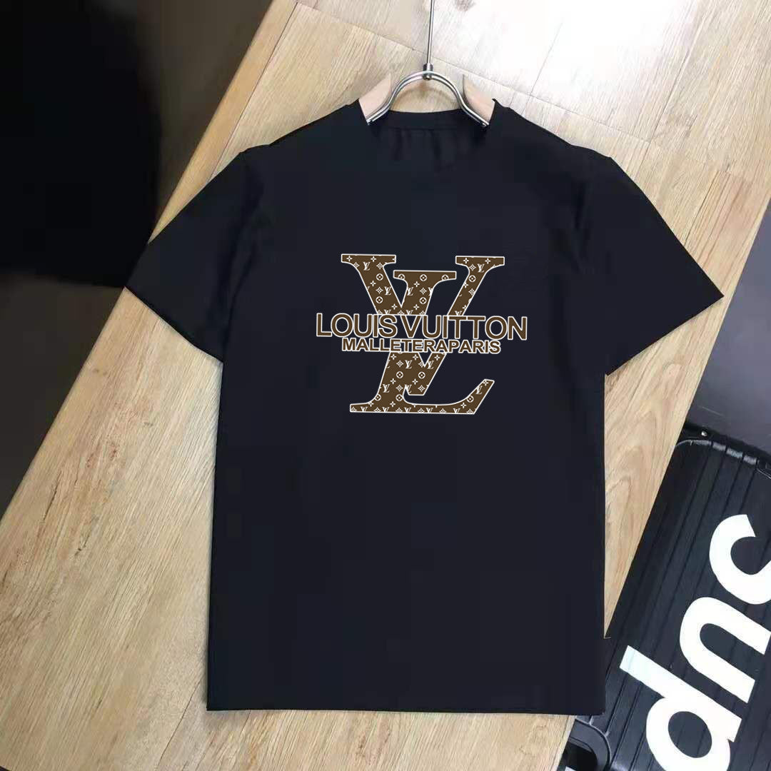 LV Louis Vuitton Fashion Casual Simple Men Short Sleeve T-Shirt 