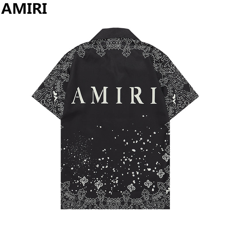 Amiri Fashion Casual Simple Men Short Sleeve T-Shirt Tops Polo s