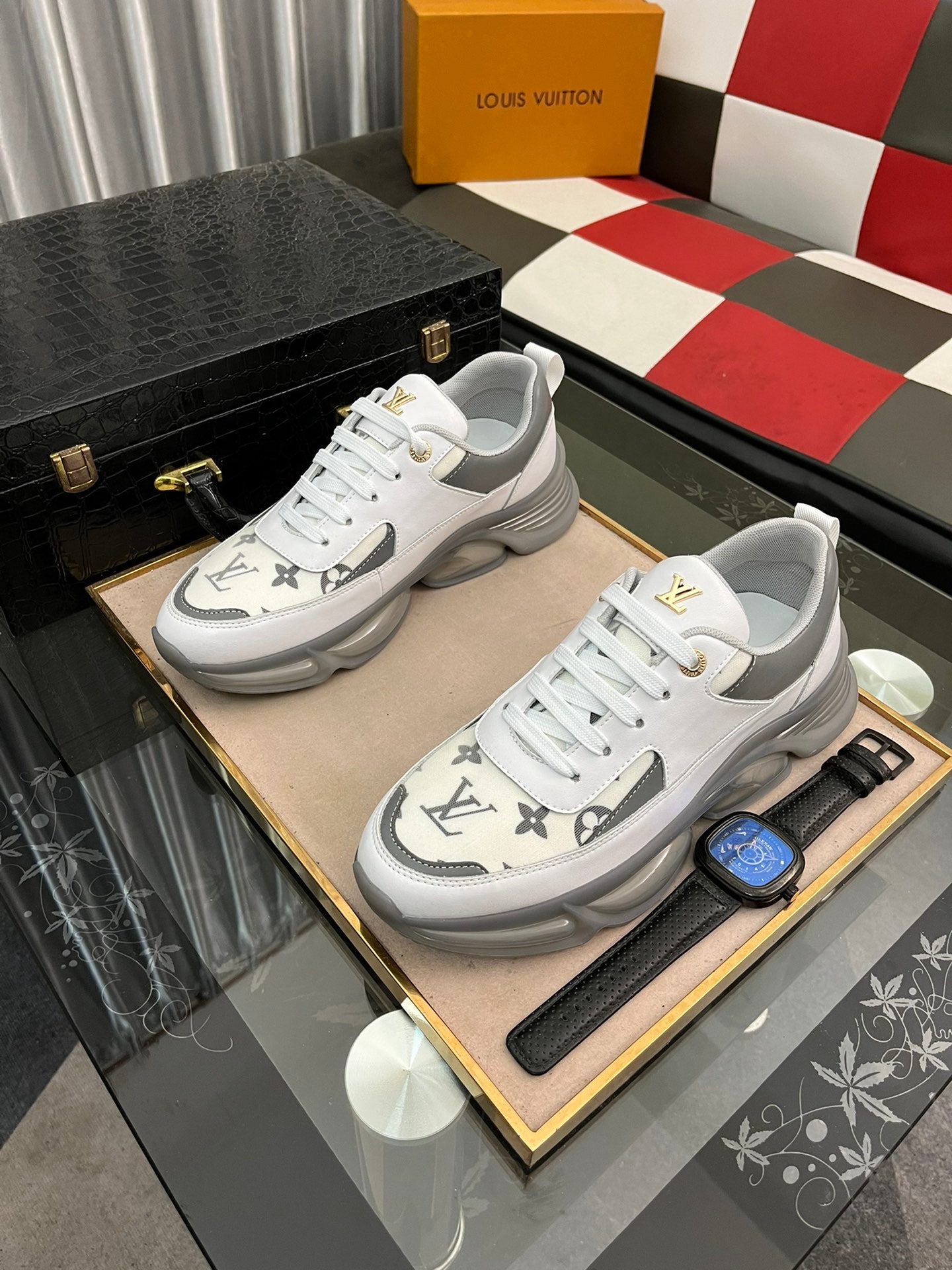 Louis Vuitton LV Hot Fashion Casual Shoes Sneaker Sport Running Shoes Retro Platform Sneakers Shoes 