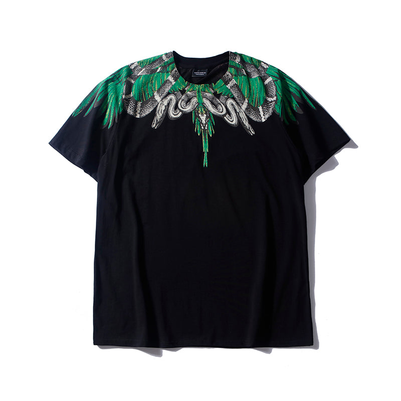 Marcelo Burlon Wings Fashion Casual Simple Men Short Sleeve T-Sh