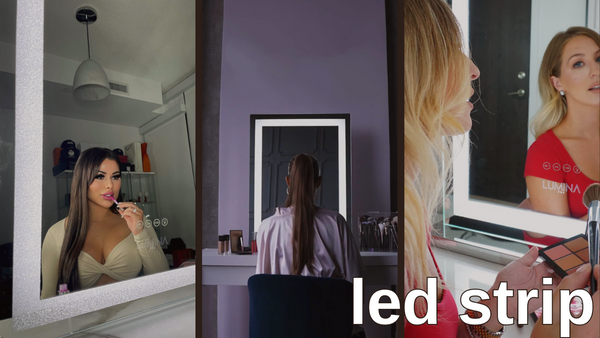 LED vanity mirror with lights
