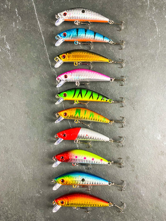  Fishing Lure Vibration Floating Lipless Crankbait Sinking  Hard Plastic Artificial Bibbait Bass Fishing Tackle Duck Float (Color :  XY-506-5, Size : 55mm-15g) : Toys & Games
