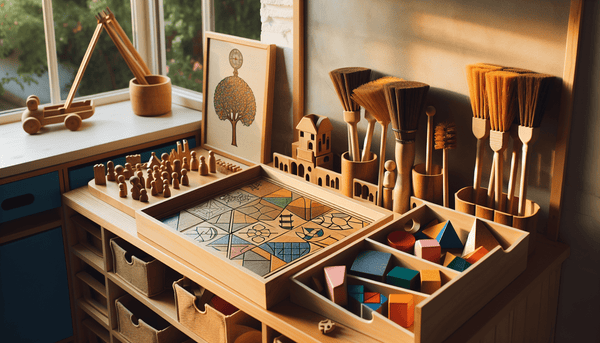 Montessori materials for practical life skills and sensorial experiences παιδαγωγικό υλικό