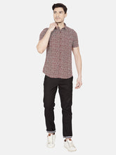 Load image into Gallery viewer, Men&#39;s Printed Slim-fit Casual Shirt-OJN1264HMaroon
